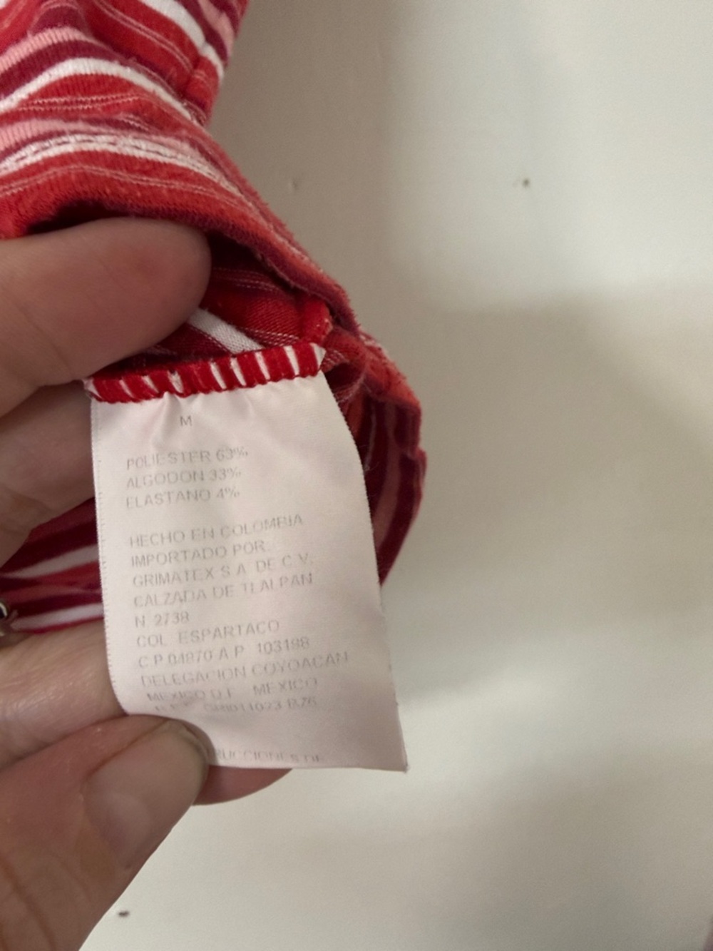 Mossimo Supply Co. Red and White Striped Short Sleeve Polo Tee 90’s Y2K - Picture 4 of 6